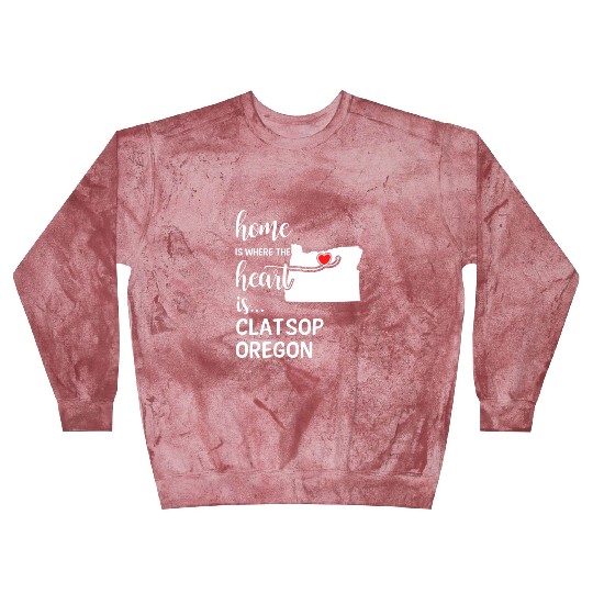 Clatsop County Oregon Is Where My Heart Is Gift Blast Sweatshirts