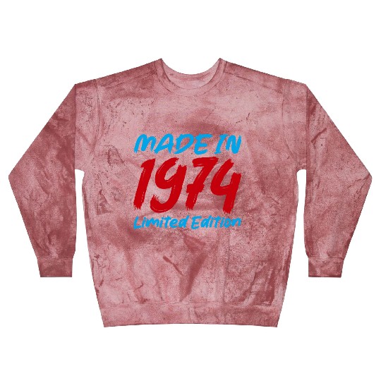 1970s Retro Color Block Blast Sweatshirts Design 1974