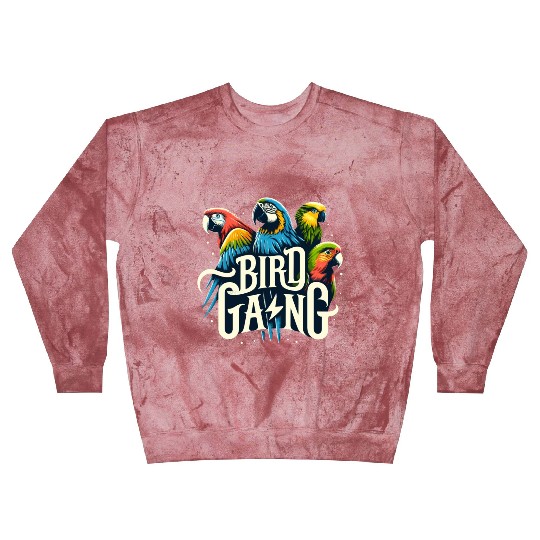 Bird Gang Parrot Funny Birder Flock Owner Macaw Blast Sweatshirts