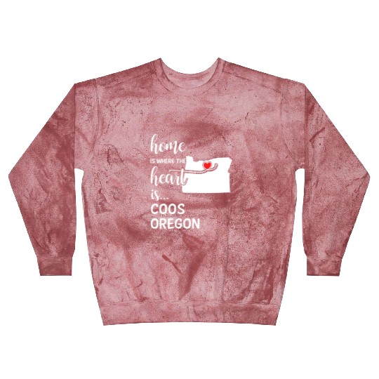 Coos County Oregon Is Where My Heart Is Gift Blast Sweatshirts