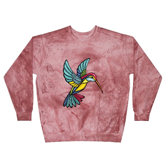 Colourful Hummingbird, Sweet and Elegant Style Blast Sweatshirts