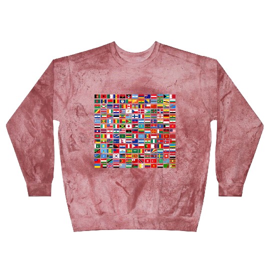 Flags Of The Countries Of The World Blast Sweatshirts