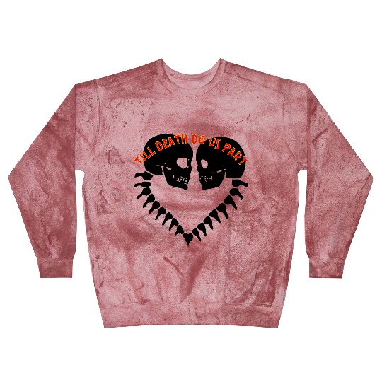 Skulls Till Death Do Us Part Heart © Blast Sweatshirts