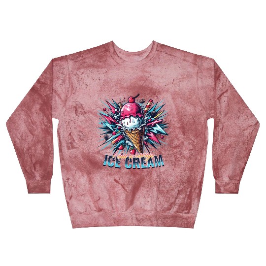 I am a savage ice cream, blue pink colorful Blast Sweatshirts