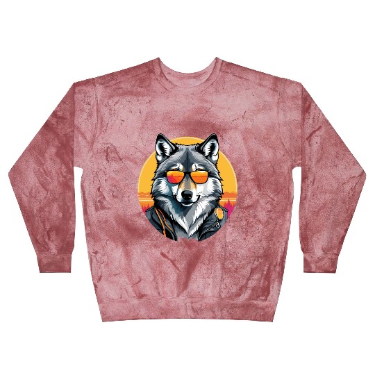 Gray Wolf Blast Sweatshirts