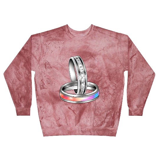 Interlocking Rings Jewelry Wedding Bands Blast Sweatshirts