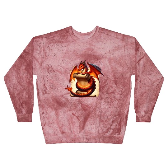 Fantasy Creature Papyrus Scroll Dungeon Dragon Blast Sweatshirts
