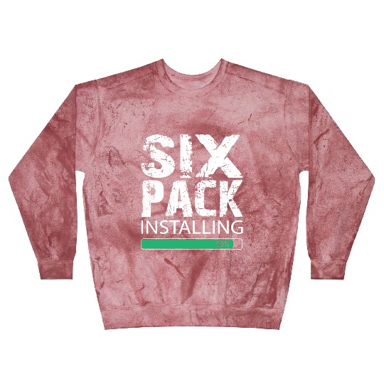 Six Pack Installing Blast Sweatshirts Gym Workout Body Fit