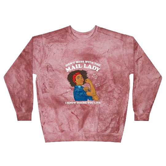 African American Postal Worker Mail Lady Funny Blast Sweatshirts