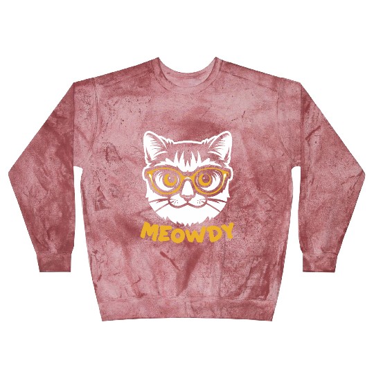 Meowdy Funny Kitty Michigan Gift Blast Sweatshirts