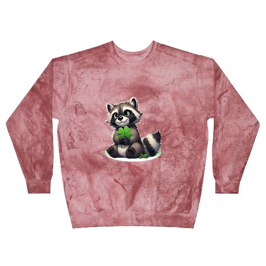 St. Patrick's Day Raccoon Revelry Blast Sweatshirts
