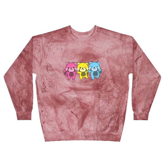 Pansexual Flag Pride Lgbtq Cute Red Panda Blast Sweatshirts