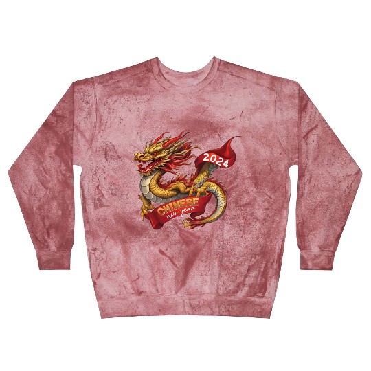 Chinese New Year Dragon: Red Gold Grey White Blast Sweatshirts