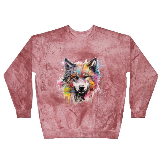 Grafitti Wolf Blast Sweatshirts