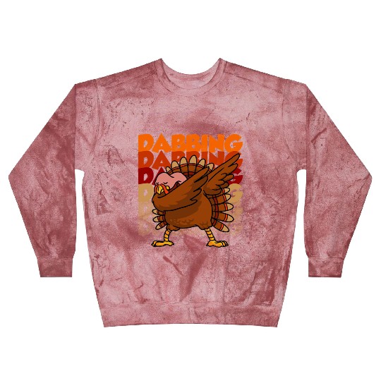 Dabbing Turkey Blast Sweatshirts Thanksgiving