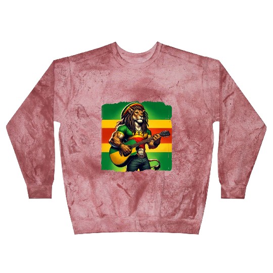 Jamaica lion reggae music Blast Sweatshirts