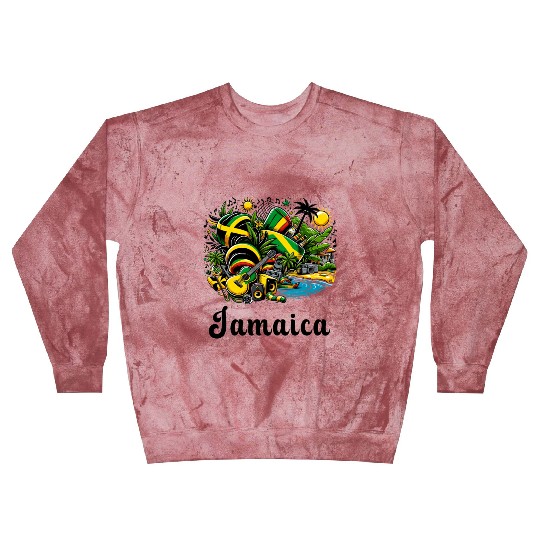 Jamaica Caribbean flag design Blast Sweatshirts