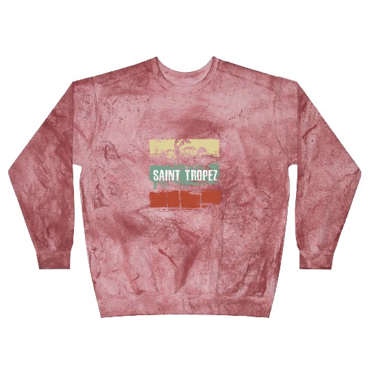 Saint Tropez Artistic Vacation Souvenir Abstract Blast Sweatshirts