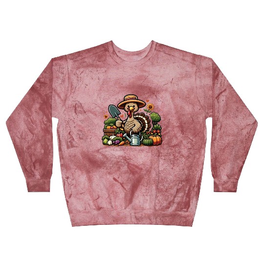 Thanksgiving Garden Turkey Gardener Vegetable Blast Sweatshirts