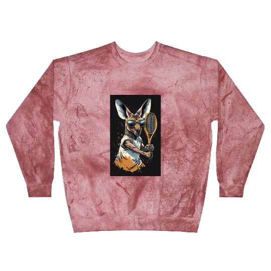 Kangaroo play tennis Blast Sweatshirts