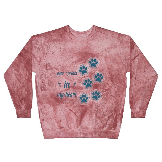 paw prints in my heart Blast Sweatshirts