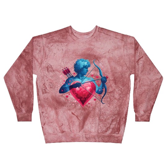 Valentine's Day: Cupid with a love arrow and heart Blast Sweatshirts