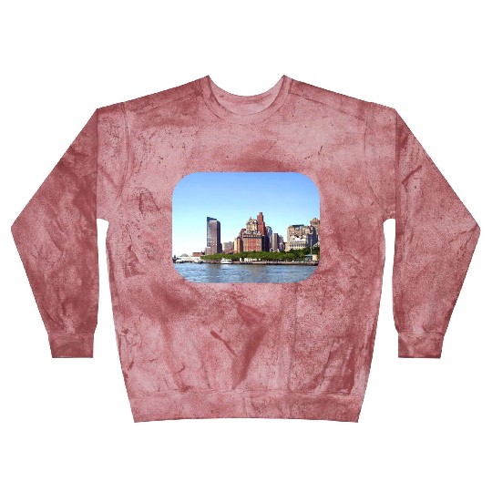 Manhattan NY - Manhattan Skyline on a Clear Day Blast Sweatshirts