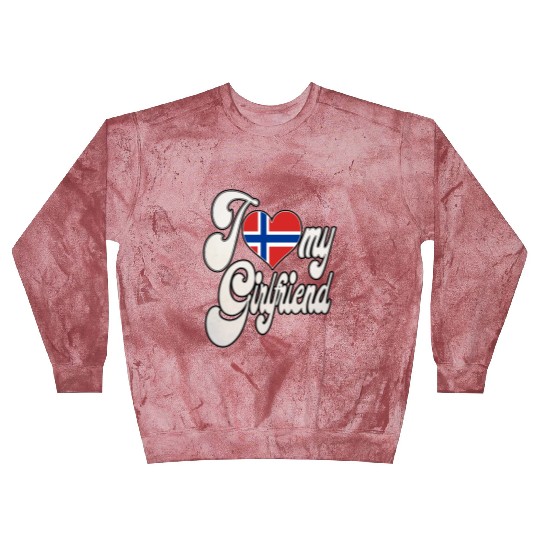 NorwayI Love My Norwegian Girlfriend Blast Sweatshirts