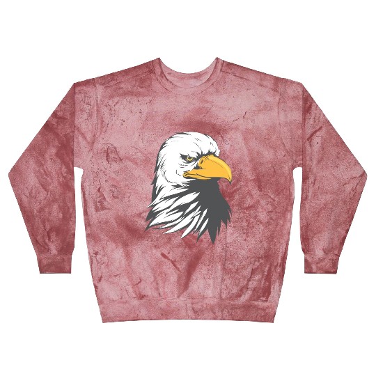 Bald Eagle Head Cartoon Blast Sweatshirts
