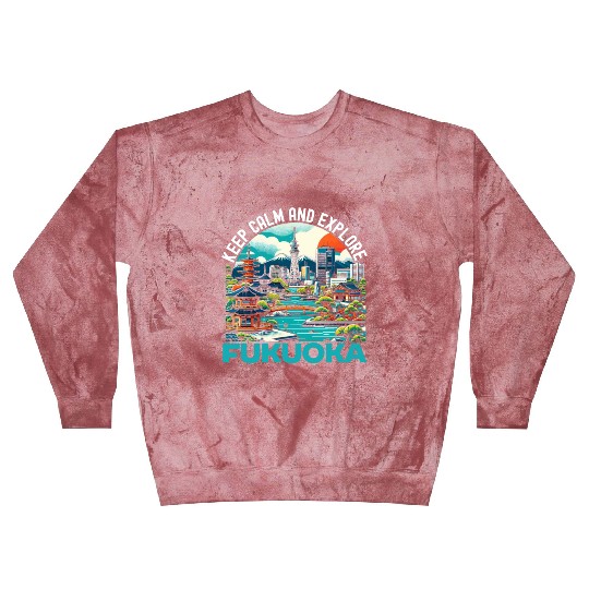 Fukuoka Japan Country Travel Vacation Japanese Blast Sweatshirts