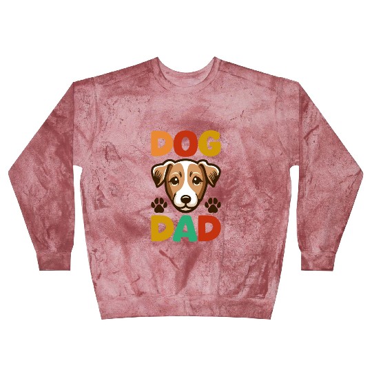 Jack Russell Terrier Dog Dad Typography Blast Sweatshirts