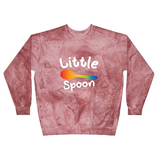 Little Spoon LGBT Pride Gay Lesbian Couple Love Blast Sweatshirts