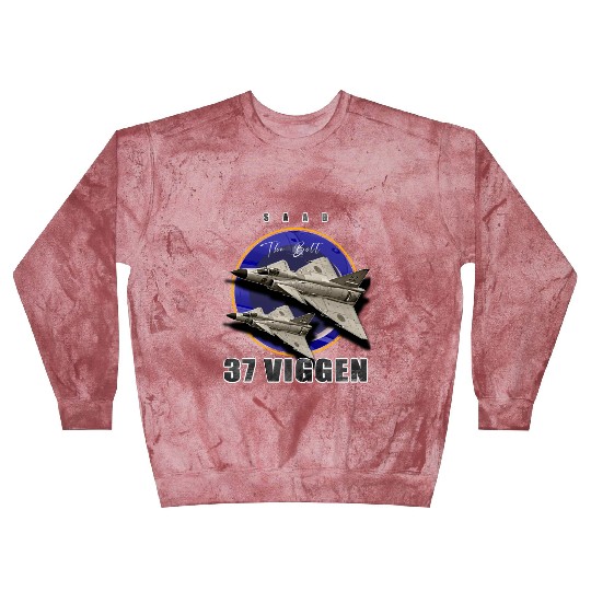 Saab 37 Viggen Swedish Multi Combat Aircraft Blast Sweatshirts