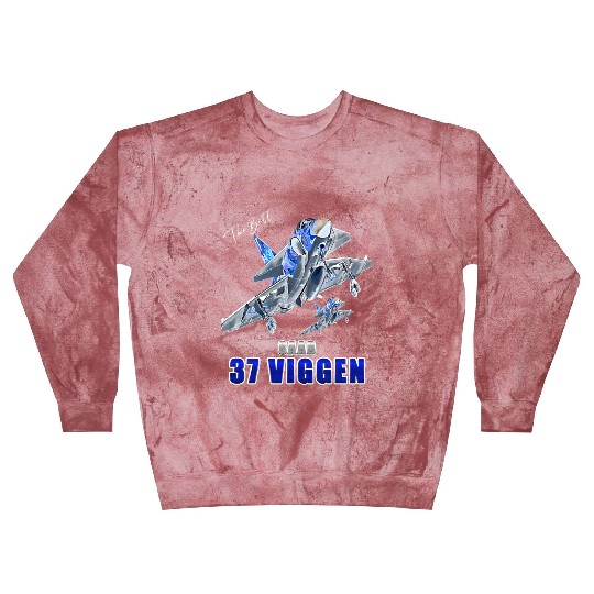 Saab 37 Viggen Swedish Multi Combat Aircraft Blast Sweatshirts