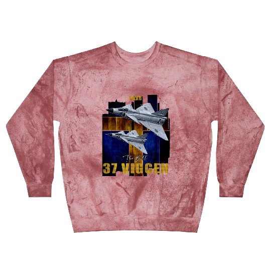 Saab 37 Viggen Swedish Multi Combat Aircraft Blast Sweatshirts