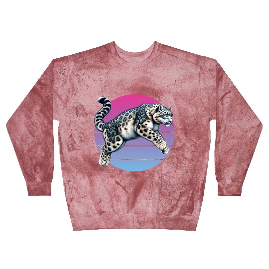 Snow Leopard Leopard White Leopard Blast Sweatshirts