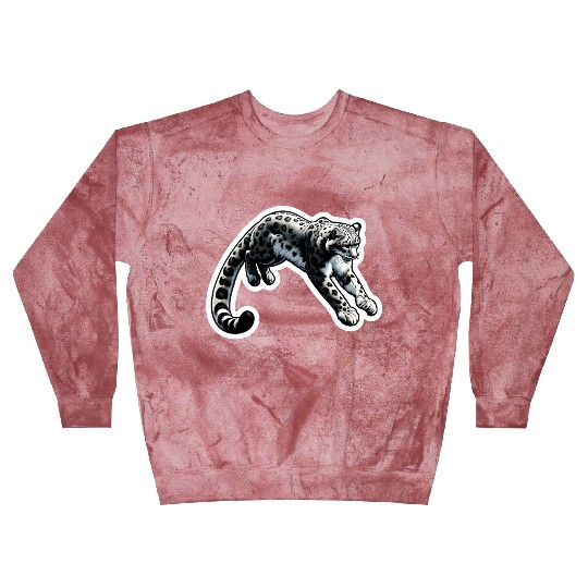 Snow Leopard Leopard White Leopard Blast Sweatshirts