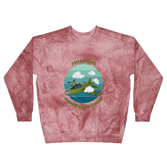 No Limits No Boundaries Jet Design Blast Sweatshirts
