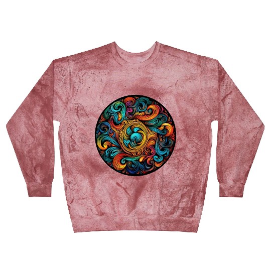 Abstract Spectrum Spiral Blast Sweatshirts