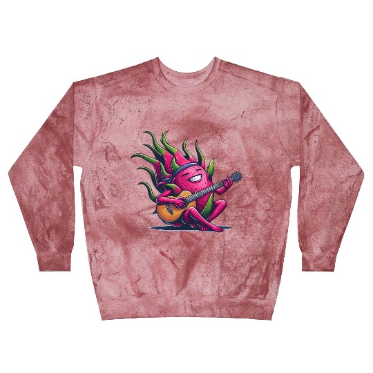 Dragon Fruit Jam: Playing the Guitar Blast Sweatshirts