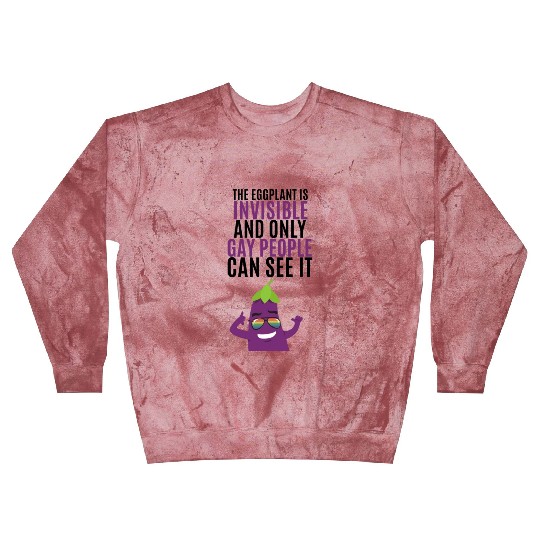 Invisible eggplant Blast Sweatshirts for your gay friend