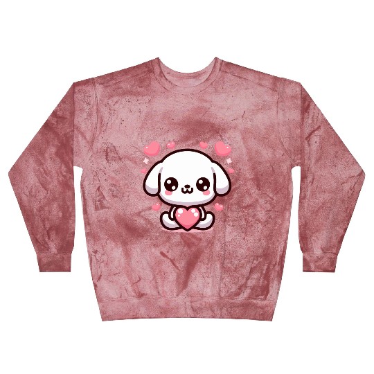 Cute Puppy Dog Heart Valentin Day Blast Sweatshirts