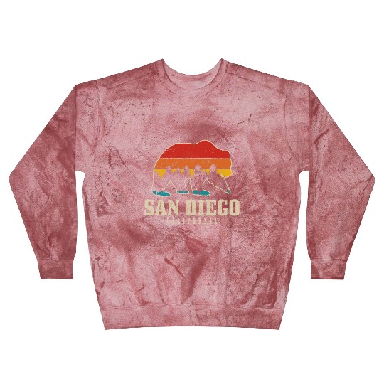 San Diego California Bear Souvenir Blast Sweatshirts
