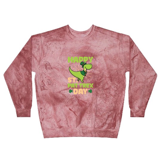 Funny St Patricks Day Happy St. Pat T-Rex Day Blast Sweatshirts