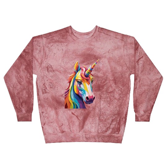 Colorful Rainbow Unicorn Blast Sweatshirts