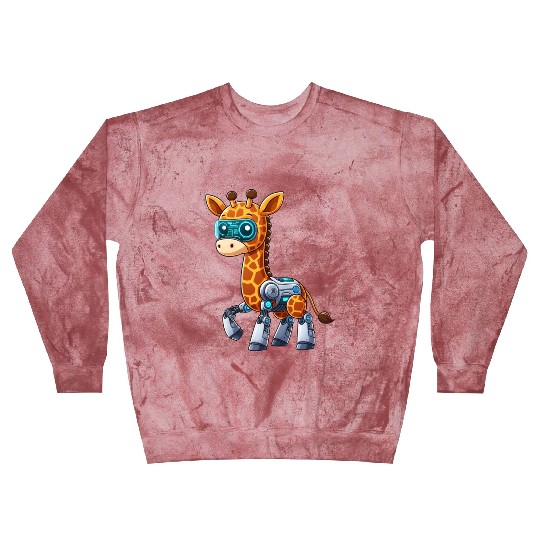 Cool robot giraffe is a cyborg Blast Sweatshirts