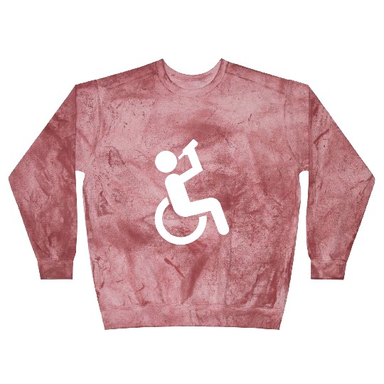 Wheelchair Drunk Alcoholic Person Gift Blast Sweatshirts