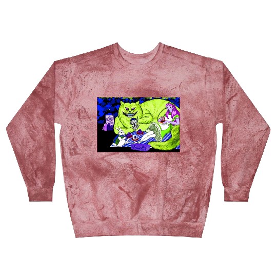 Alice in Picnic land Black (Light Version) Blast Sweatshirts