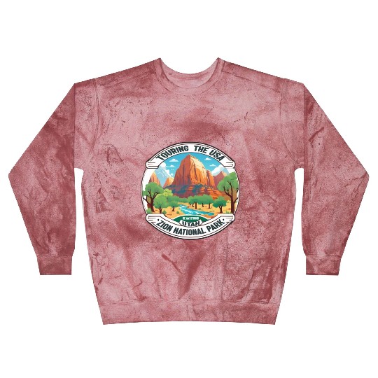 Touring The USA : Zion National Park Blast Sweatshirts
