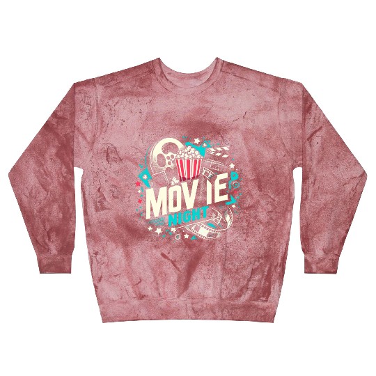Movie Night Popcorn Film Theatre Cinema Ticket Blast Sweatshirts